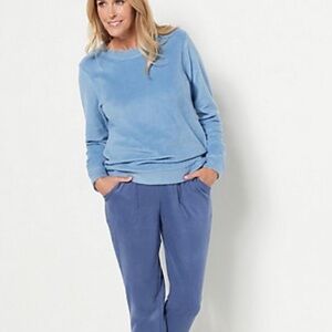 Denim & Co. Comfort Zone Baby Sherpa‎ Crewneck Pullover